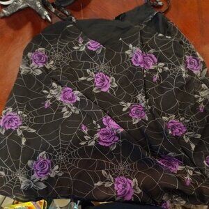 Torrid Spiderweb and Rose Cami